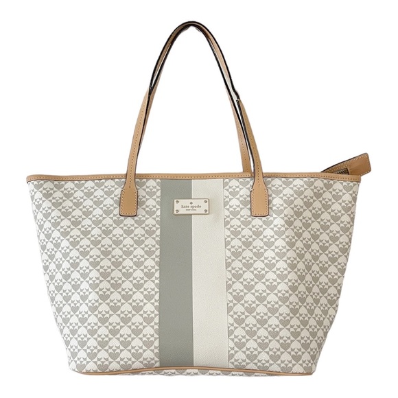 Kate Spade New York 'Margareta' Penn Place Shopper Tote Bag in Black & White - Picture 2 of 16